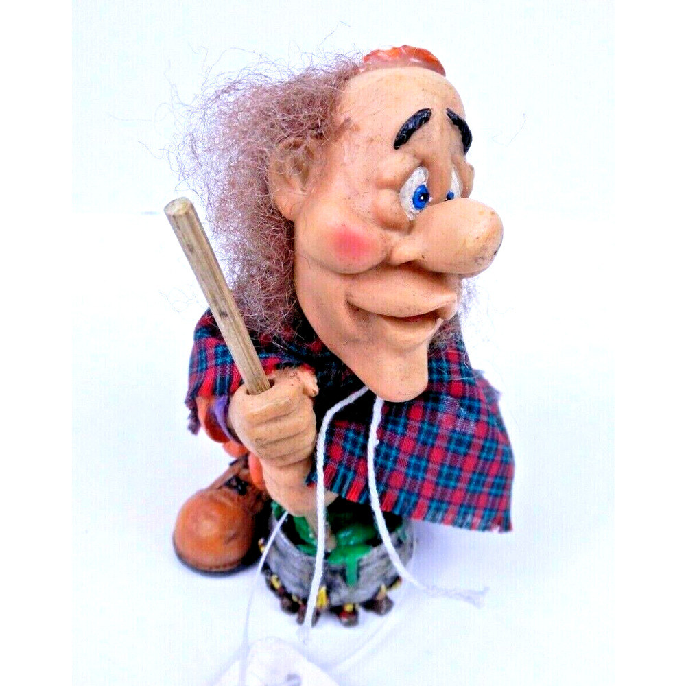 Design Impressions Witch Figurine 5” Ceramic w Cauldron Brew Halloween Decor
